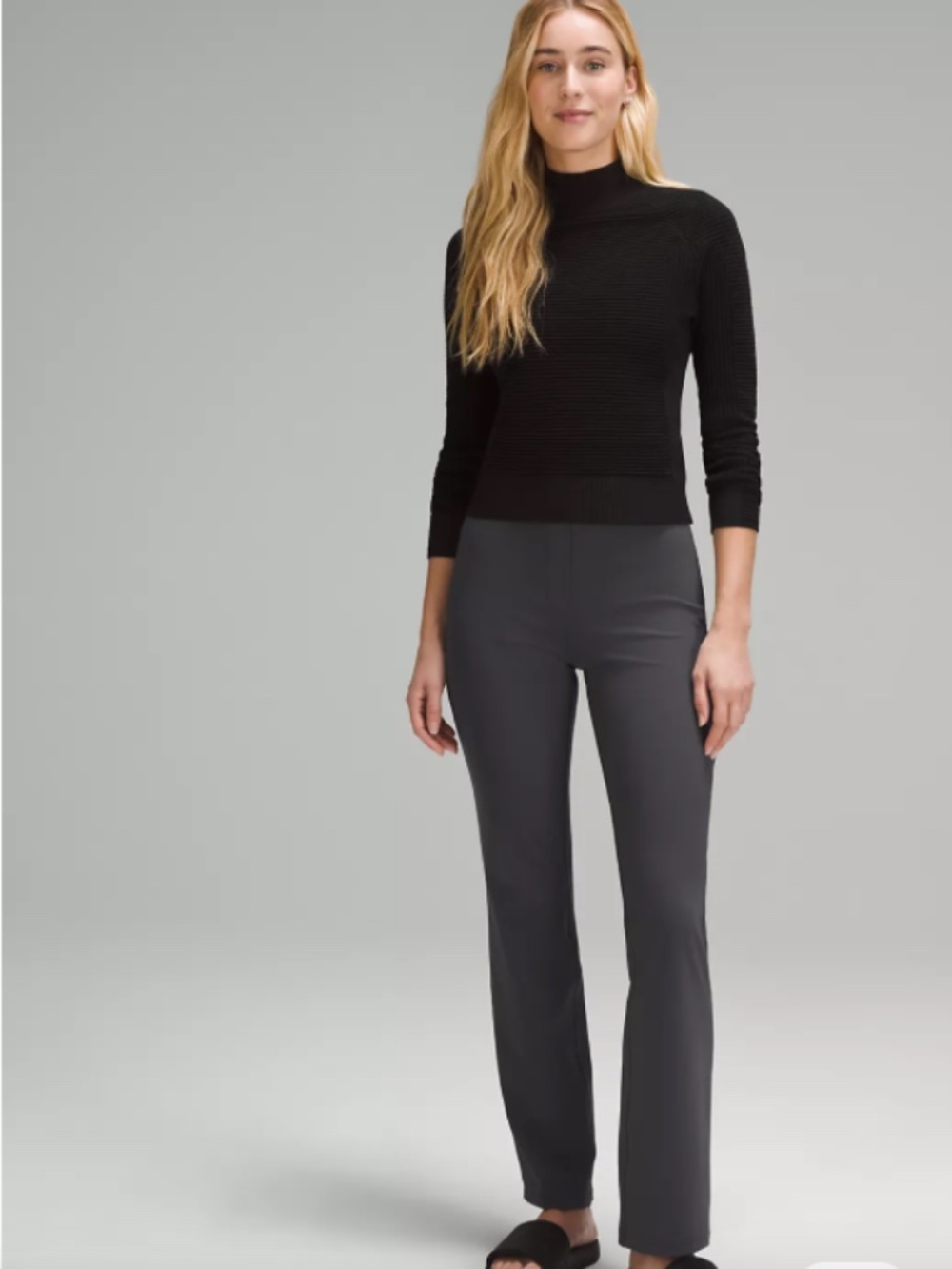 Lululemon Smooth Fit Pull-On High-Rise Pant - Black - Size 6